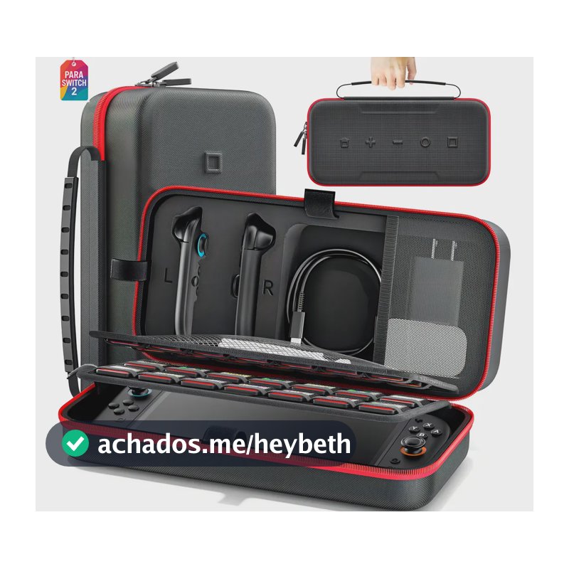 Case Estojo Nintendo Switch 2 Ns2 Grande Oivo