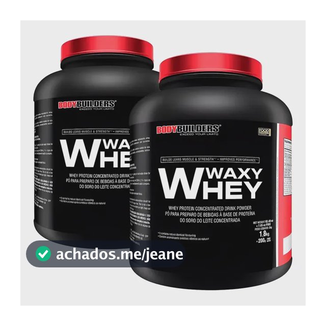 Kit 2x Whey Protein Waxy Whey 2kg - Bodybuilders