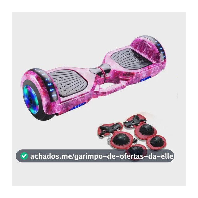 Hoverboard Skate Elétrico 6.5 Polegadas Com Led E Bluetooth