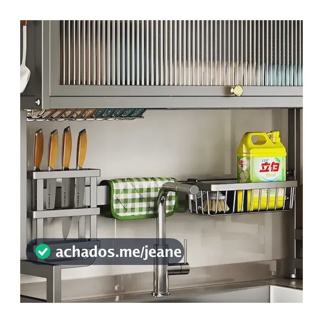 Escorredor De Pratos Louça Preto Cozinha Suspensa 65cm 18pçs Preto