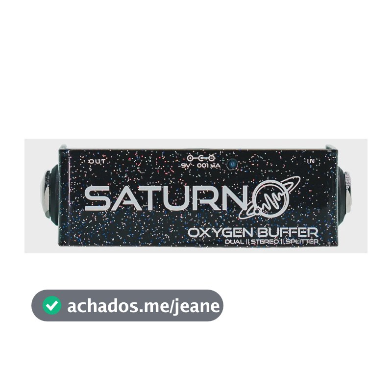 Oxygen Buffer - Saturno Pedais Preto Com Pontos Coloridos