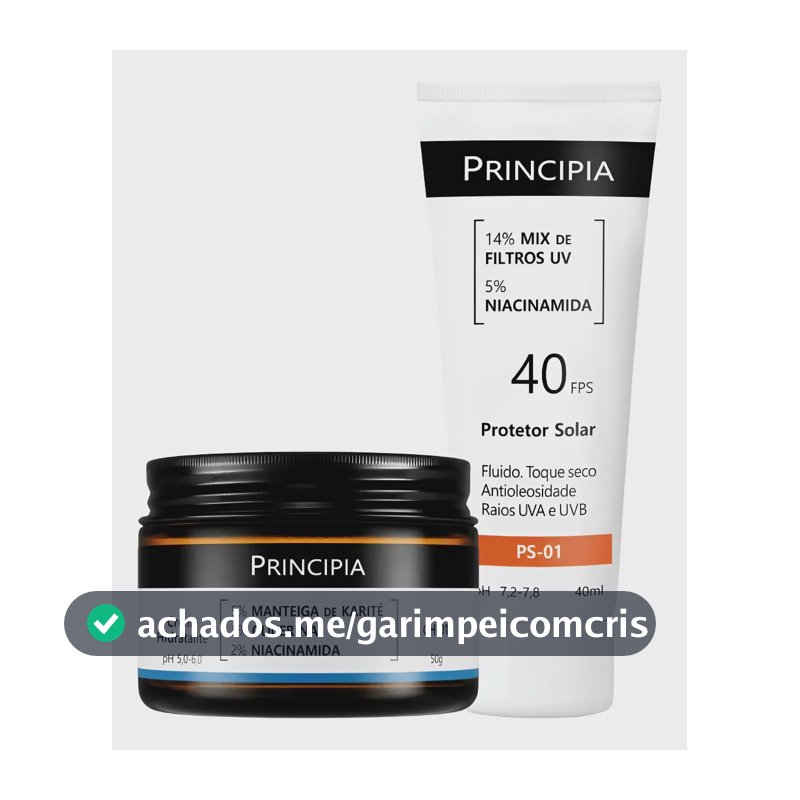Principia Kit Hidratação E Proteção Ch-01 + Ps-01 Fps 40 Todo Tipo De Pele Dia/noite