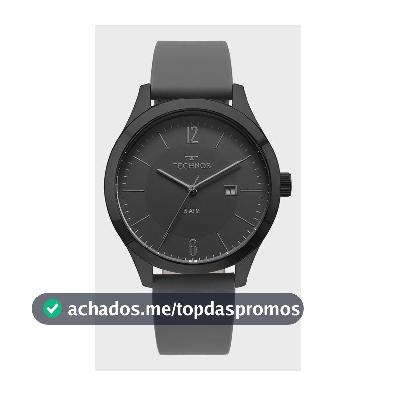 Relógio Masculino Technos Steel Cinza