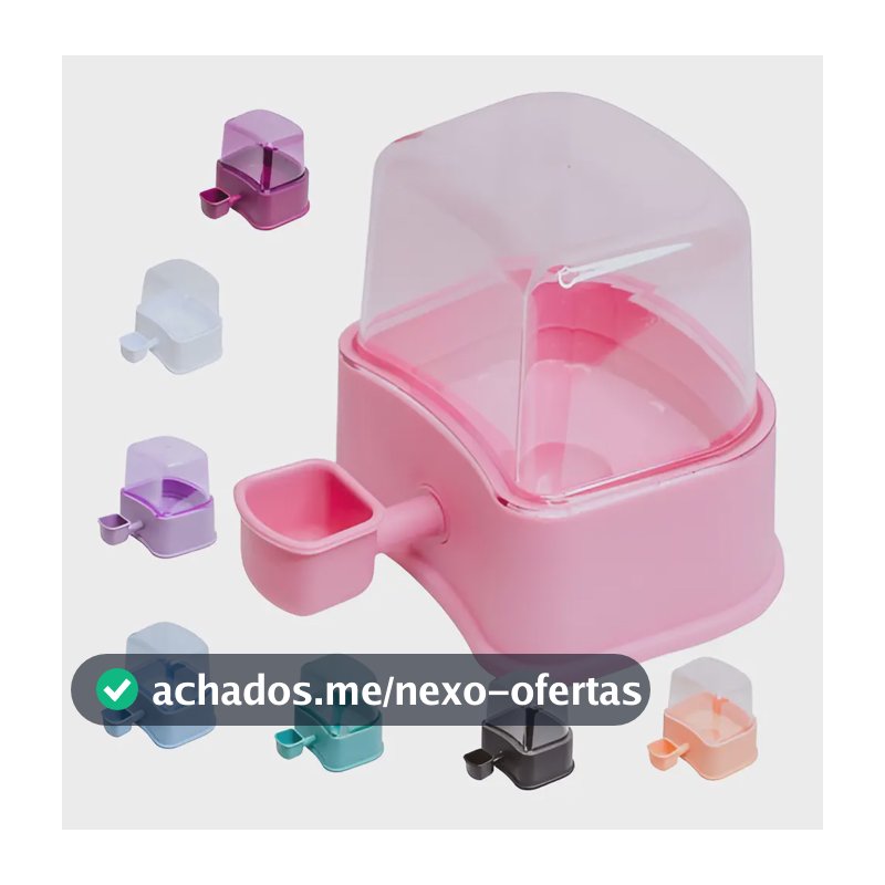 Bebedouro Cachorro Cães Gato Pet De Pelos Longos Shitzu 2,3l Cor Rosa