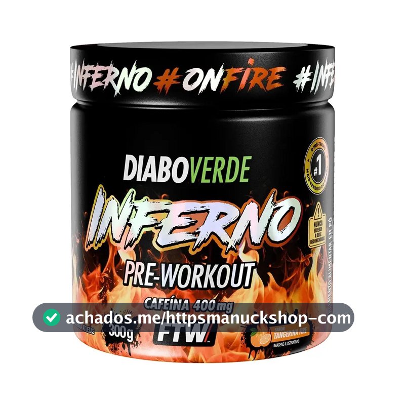 Suplemento FTW Diabo Verde Diablo en pó sabor tangerina fire x 300g
