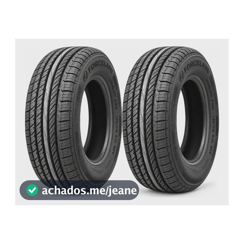 Kit 2 Pneus Forceland Vitality F22 195/55 R15 85v (novos)