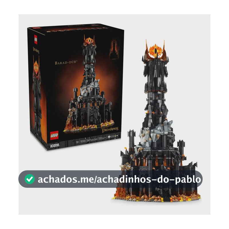 Lego Icons 10333 Barad Dur Senhor dos Anéis