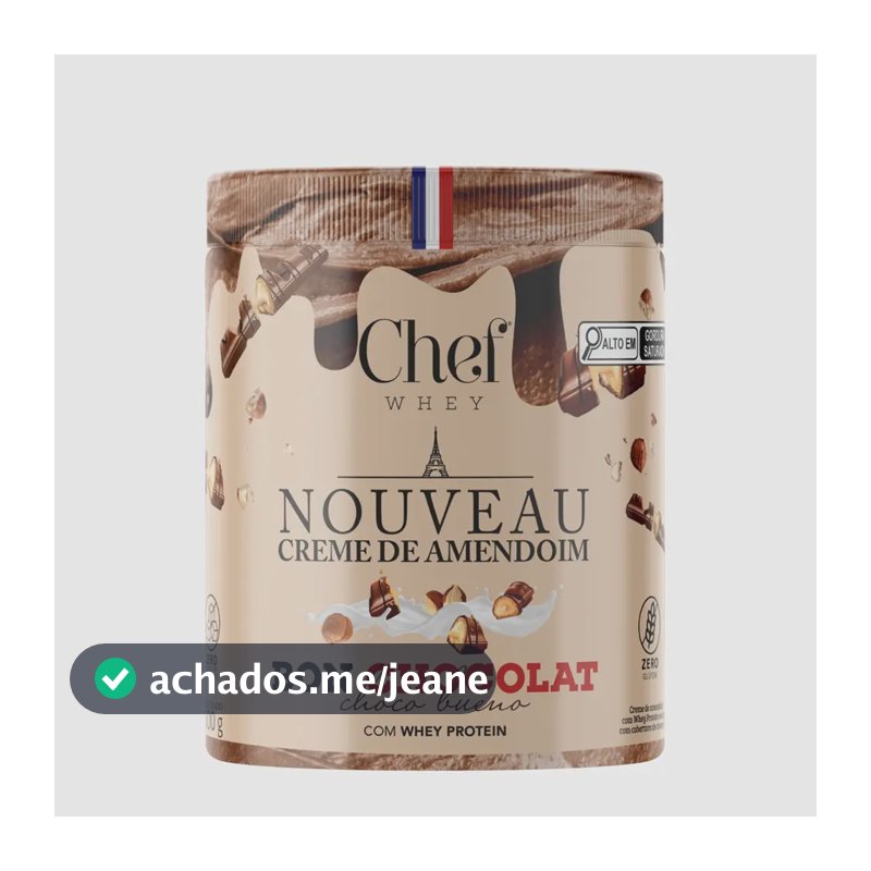 Pasta De Amendoim Premium com Whey Protein Sabor Choco Bueno 600g - Chef Whey