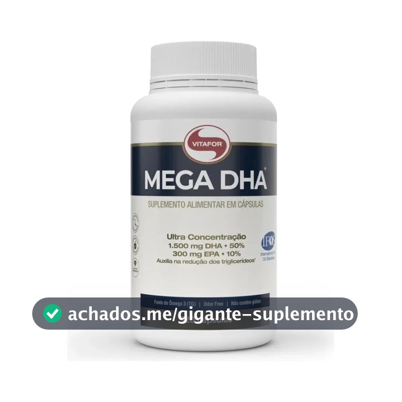 Ômega 3 Vitafor em cápsula Sem sabor de 120 un