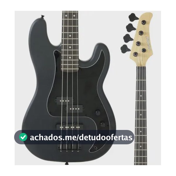 Contrabaixo Strinberg PBS40 BKS 4 Cordas Precision Bass Preto Fosco