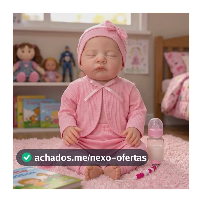 Boneca Reborn Bebê Realista Vinil Siliconado Récem-nascida