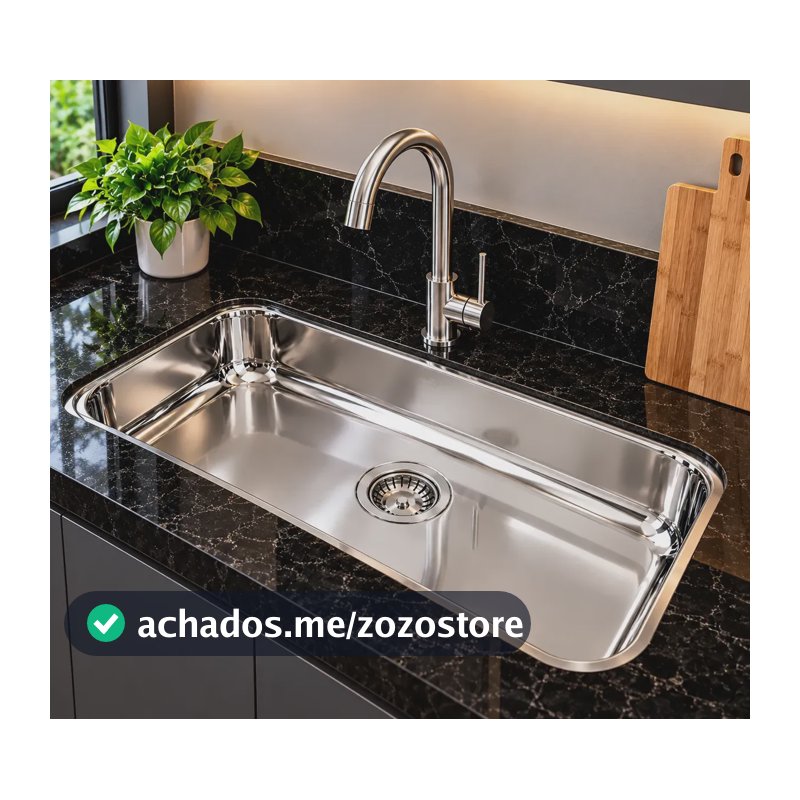 Cuba Inox Cozinha N2 Funda 56x34x17 Aço 430 Polida Hmr Cubas