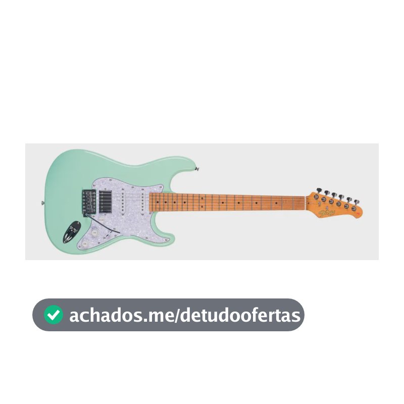 Guitarra Seizi Vintage Fun Budokan Hss Destro Surf Green