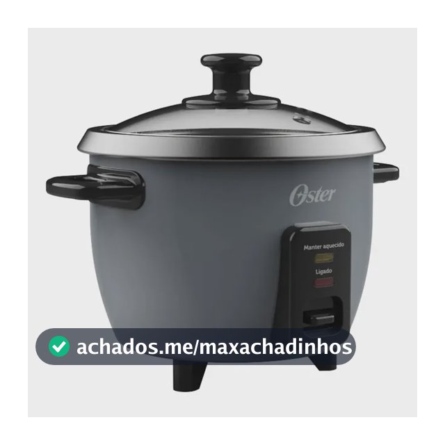Panela Elétrica De Arroz Oster Grafite Pan306 Cinza-escuro