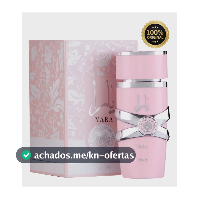 Perfume Árabe Feminino Yara Lattafa Eau De Parfum 100 Ml