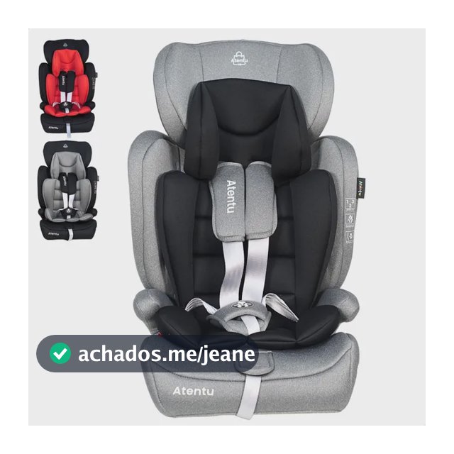 Cadeirinha Infantil Para Carro 9-36kg Passeio Com Segurança Cadeirinha Infantil Cinza