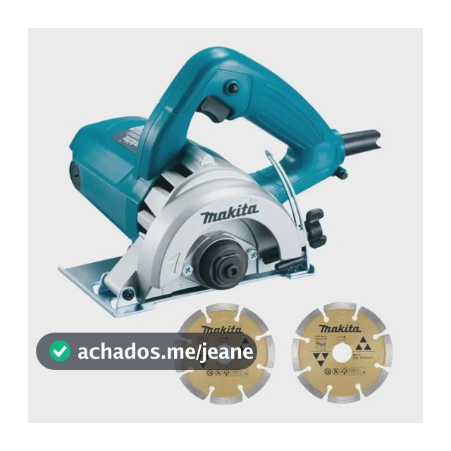 Serra Makita 4100nh3zx Mármore com 2 Discos Diámetro 110mm 1300W
