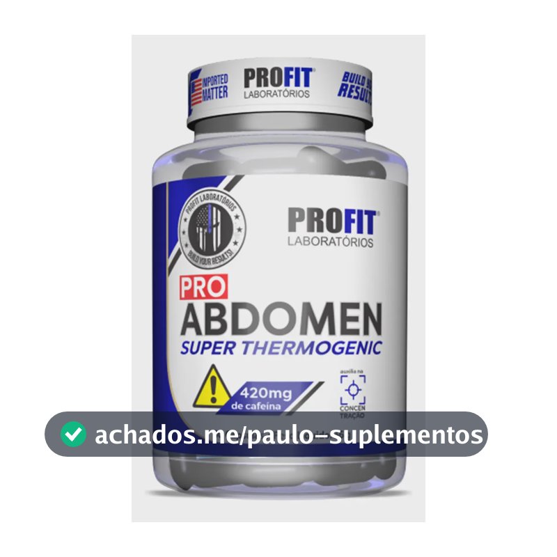 Termogênico Pro Abdomen 420mg 60 Cápsulas Profit Sem Sabor