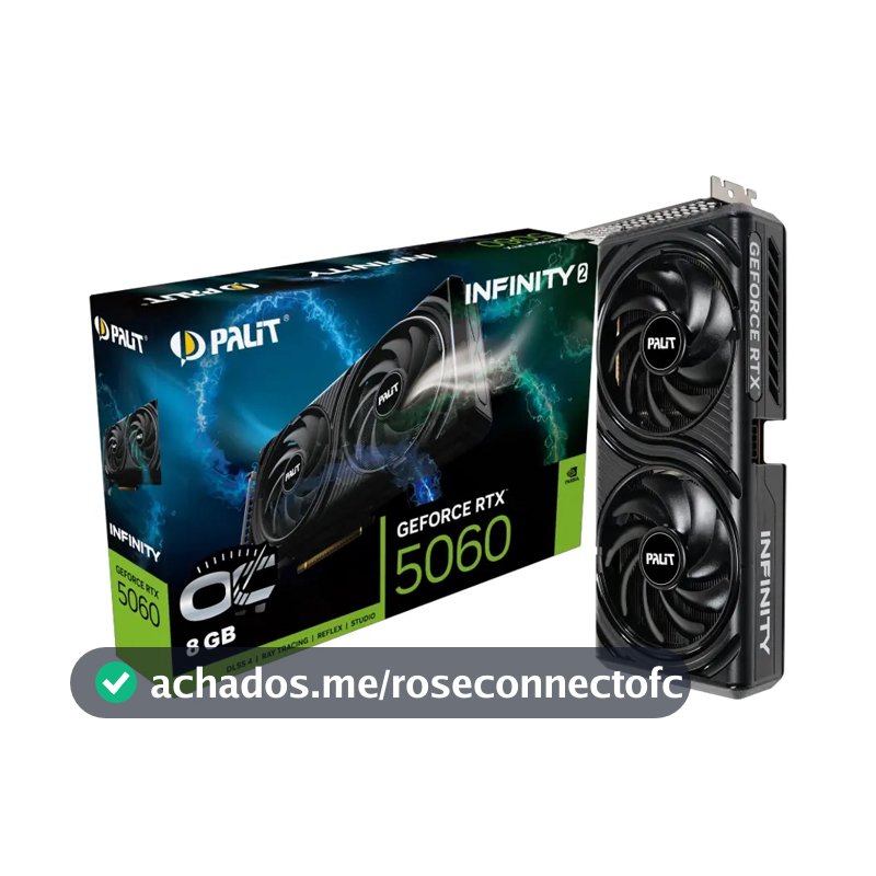 Placa De Vídeo Nvidia Geforce Palit Rtx5060 8gb Infinity2 Oc
