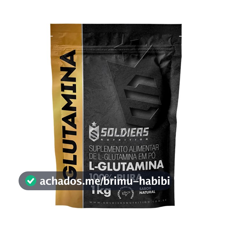 L-Glutamina Soldiers Nutrition em pó Sem sabor x 1kg