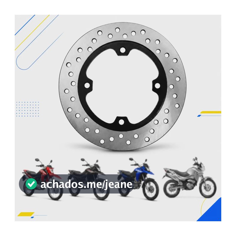 Disco Freio Traseiro Nxr Bros 160 Xre 190 300 Falcon 400 Nx4