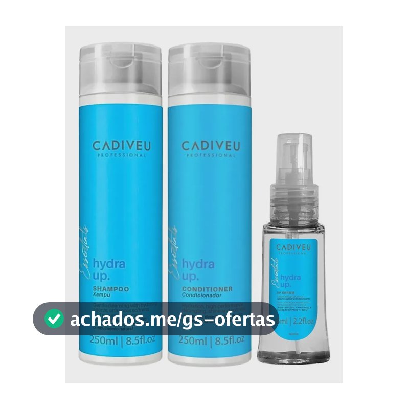 Cadiveu Hydra Up Shampoo & Condicionador 250ml + Sérum 65ml