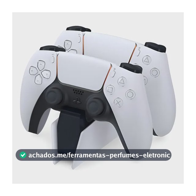 Base De Carregamento Controle Dualsense Ps5 Sony Cfi-zds1r Branco 5v