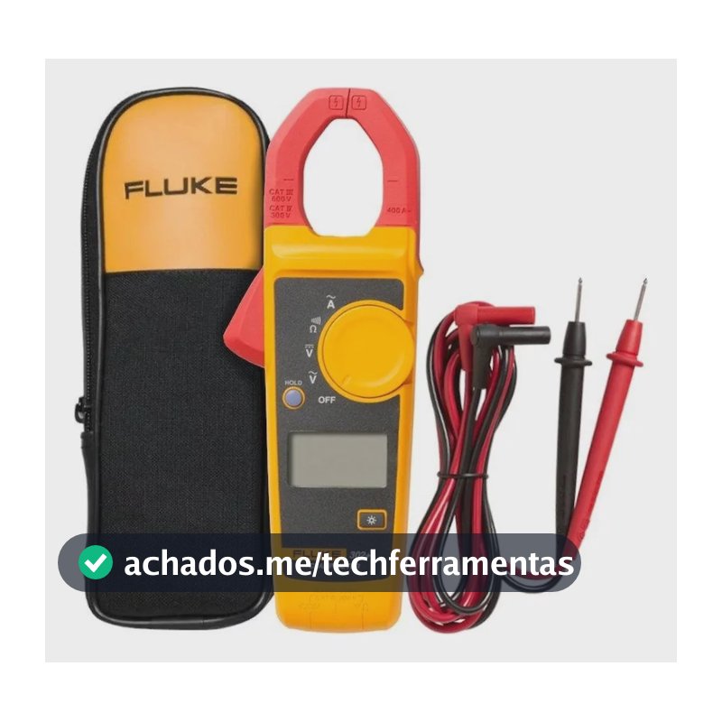 Alicate Amperímetro Digital Cat Iii 600v 302 + Fluke