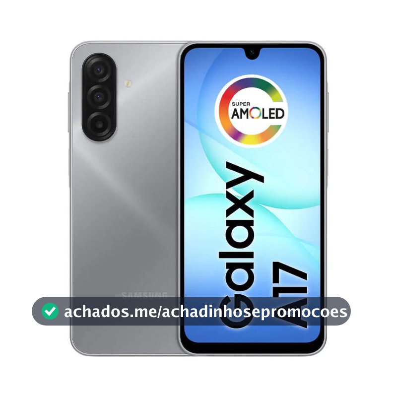 Celular Samsung Galaxy A17 Com Ia, 128gb, 4gb Ram, Câm De 50mp, Tela De 6.7, Nfc, Ip54 - Cinza