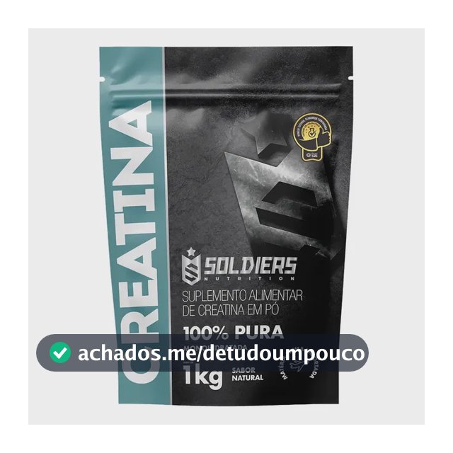 Creatina Soldiers Nutrition em pó Sem sabor x 1kg