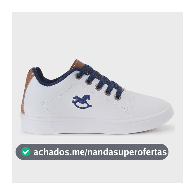 Tênis Infantil Menino Casual Branco Super Macio E Leve