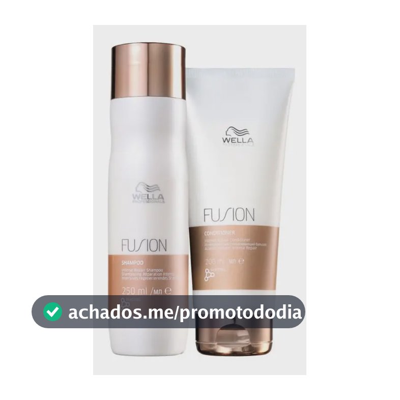 Kit Wella Fusion Shampoo 250ml + Condicionador 200ml