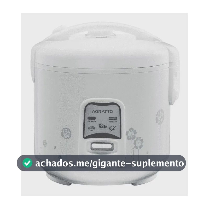 Panela Elétrica De Arroz Riso Pa6x Agratto Cor Branco Frequência 60 Hz