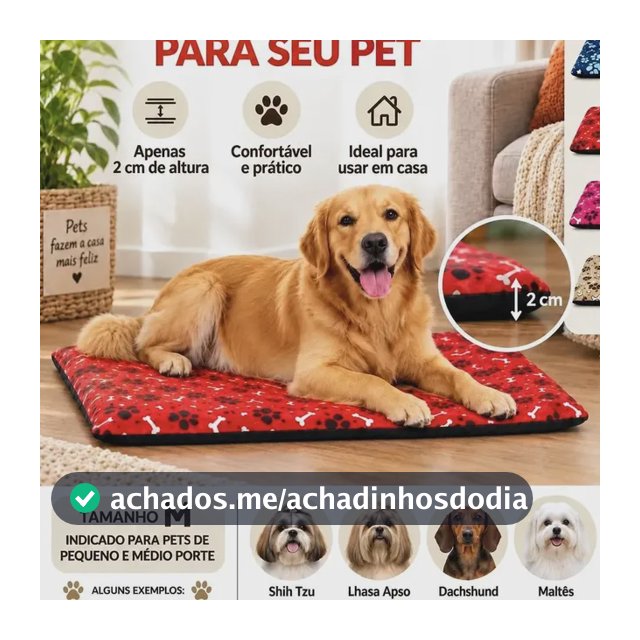 Caminha Pet Colchonete Slim Cachorro E Gato Modelo Simples