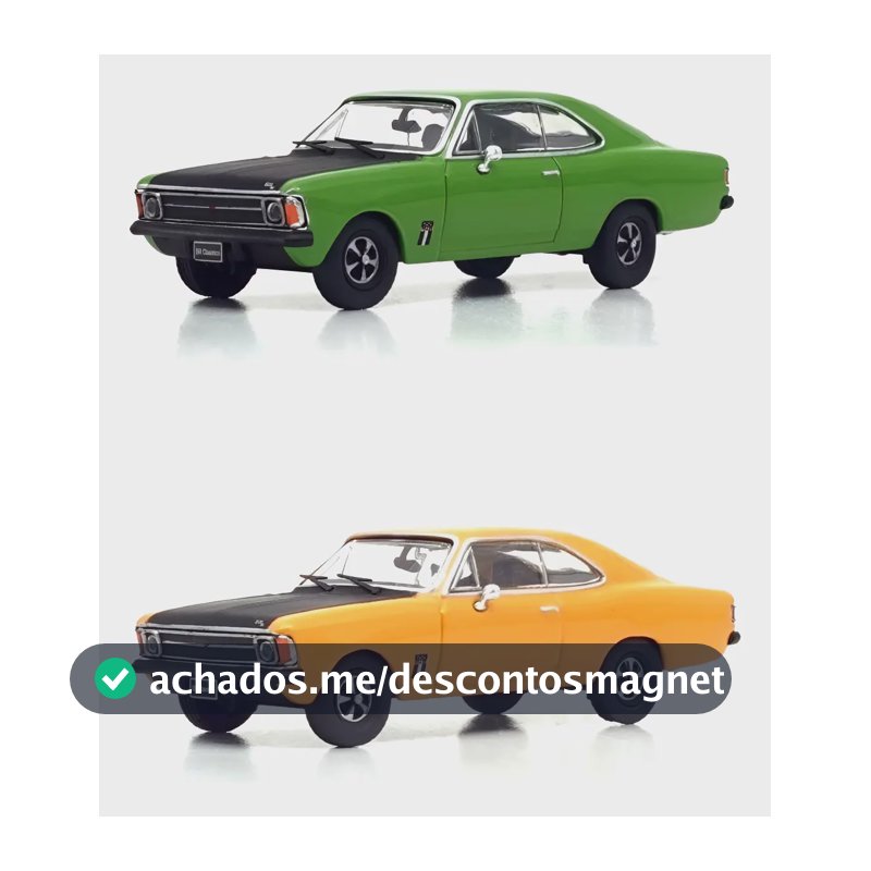 Box Ss 4 C/ 2 Opala Ss Coupe 1974 Series 3 1:64 Br Classics Verde/amarelo
