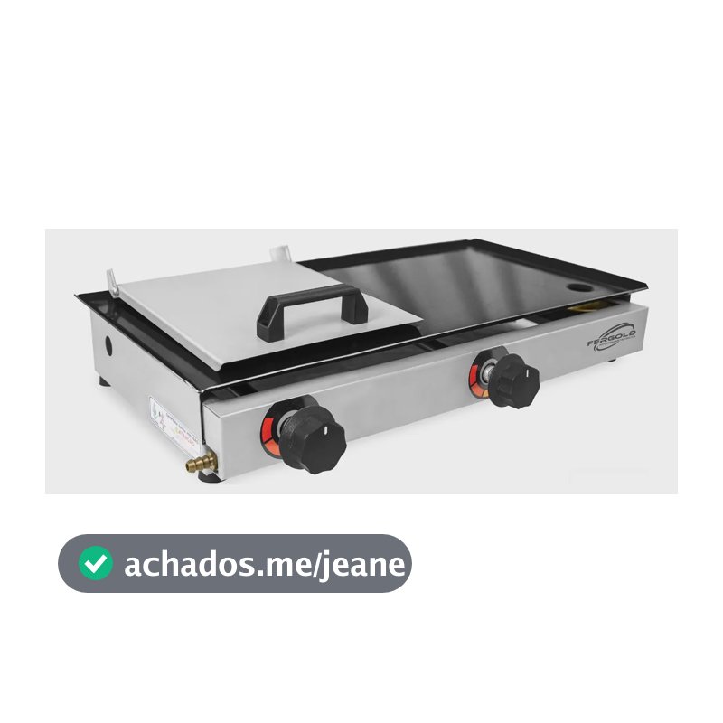 Chapeira Chapa Lanche Hot Dog C/prensa 30x60 Inox À Gás 2q Fergold