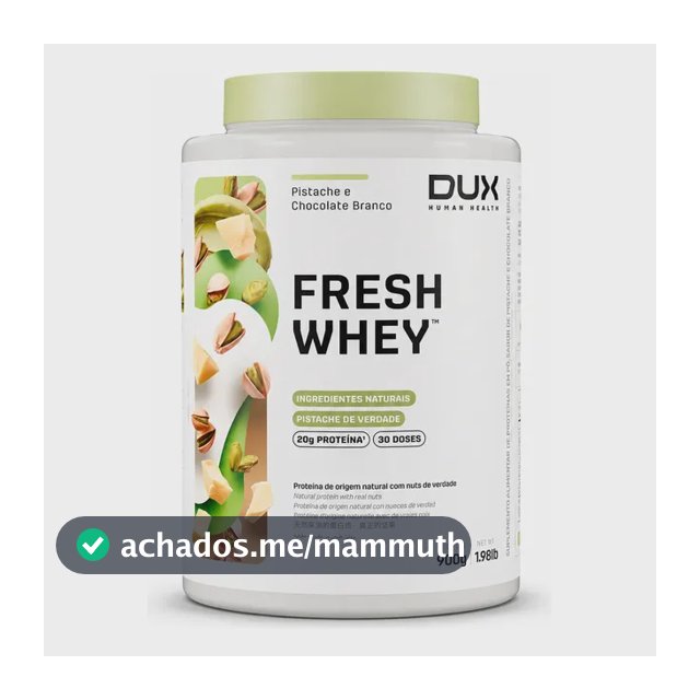 Proteína Dux Nutrition Freshwhey Em Pó Sabor Pistache E Chocolate Branco X 900g