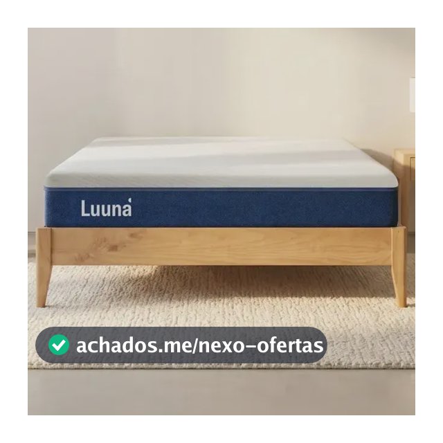 Colchão Casal Luuna Blue, Espuma 20 cm com Bloqueio de Movimento, 10 Anos de Garantia