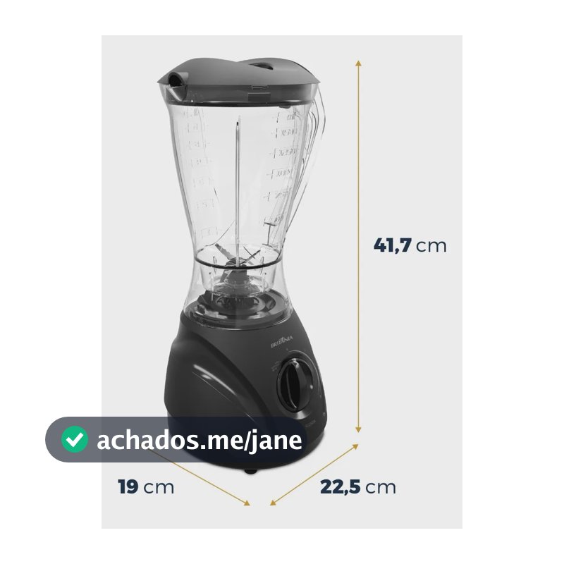 Liquidificador Britânia Corrente Doméstica Blq900a Preto 127v