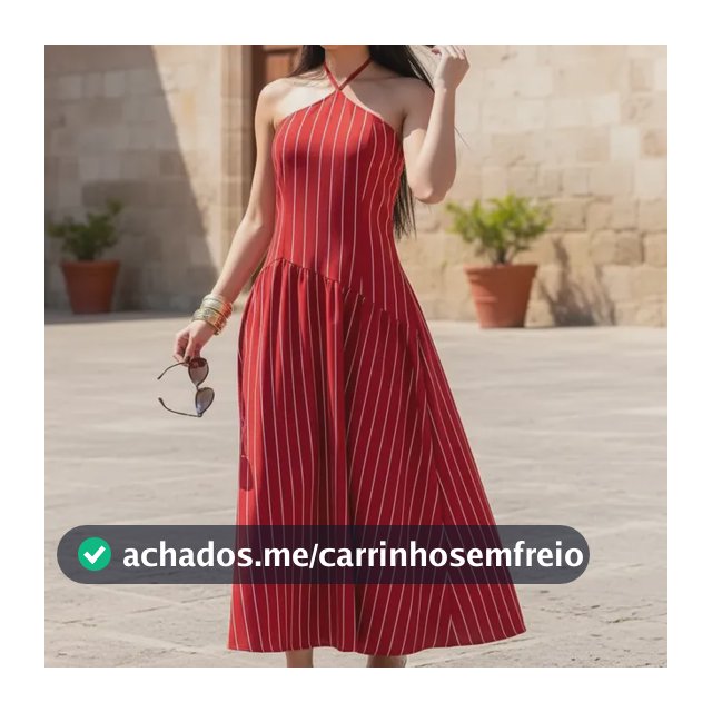 Vestido Longo Listrado Em Viscose Festas Eventos Dia A Dia Vermelho Listras Branca Listras U