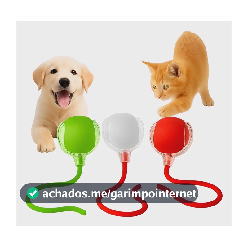 Bola Elétrica Interativa Brinquedo Inteligente Gato Cachorro Sortidos