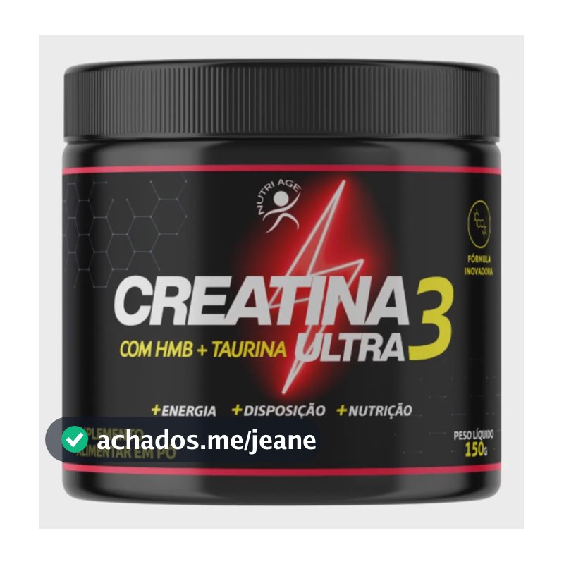 Creatina 3 Ultra - Creatina + Taurina + Hmb Nutriage Sabor N/D