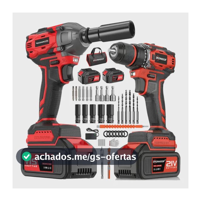 Kit2 Profissional Parafusadeira Chave De Impacto Brushless