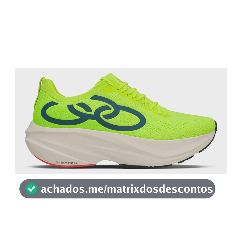 Tênis Olympikus Vibra Masculino Corrida Verde-limão Liso 40 Br