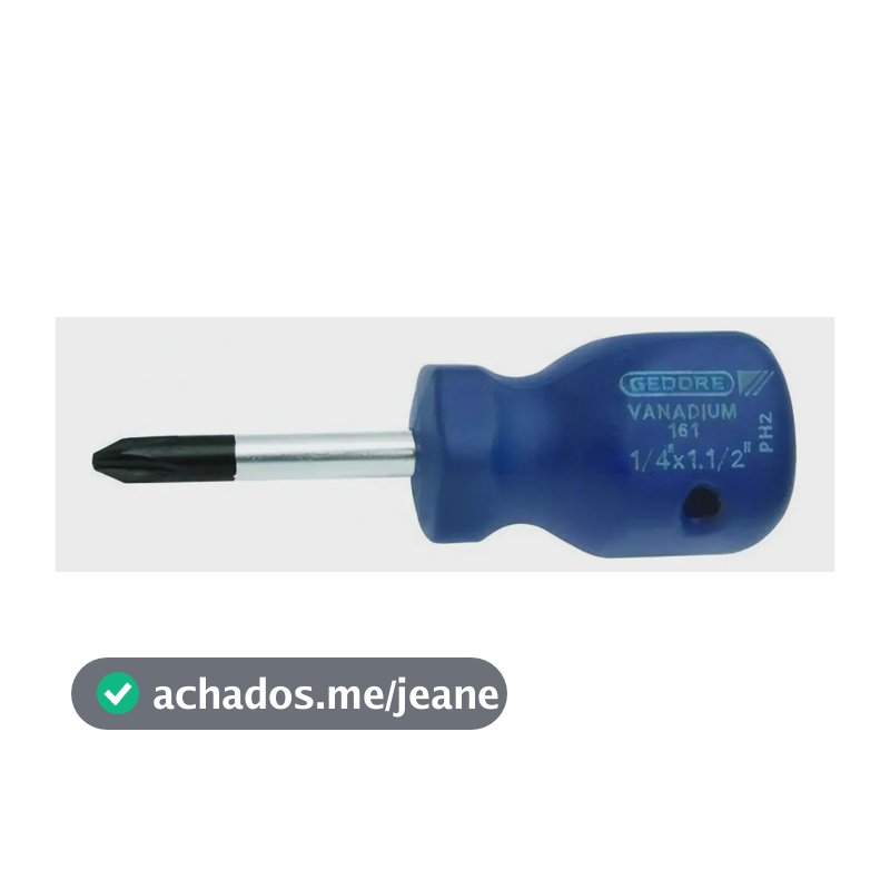 Chave Phillips Cotoco N2 Crv 1/4x1.1/2" Gedore 161-2 Azul