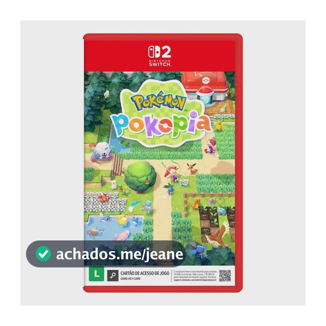 Jogo Pokemon Pokopia Switch 2 Br
