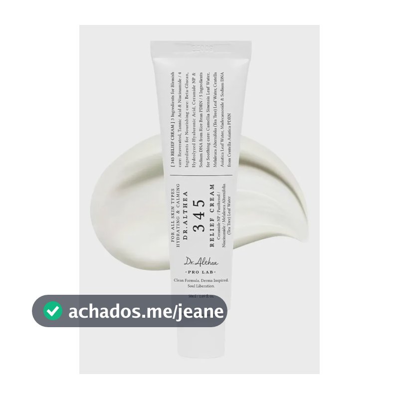 345 Dr. Althea Relief Cream Creme Facial Calmante 50ml