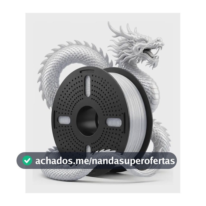 Filamento Impressora 3d Pla Silk Duo Color 1.75 Print Pulse. Branco Prateado