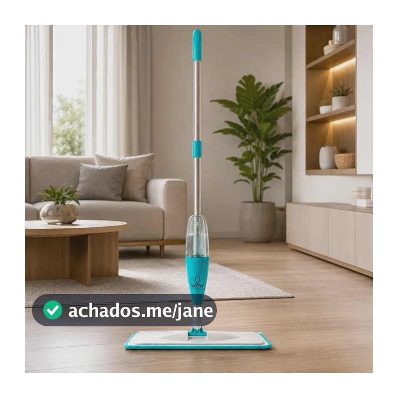 Mop Spray Com Reservatório Esfregão Vassoura Mágica Refil Wow World Of Wonders