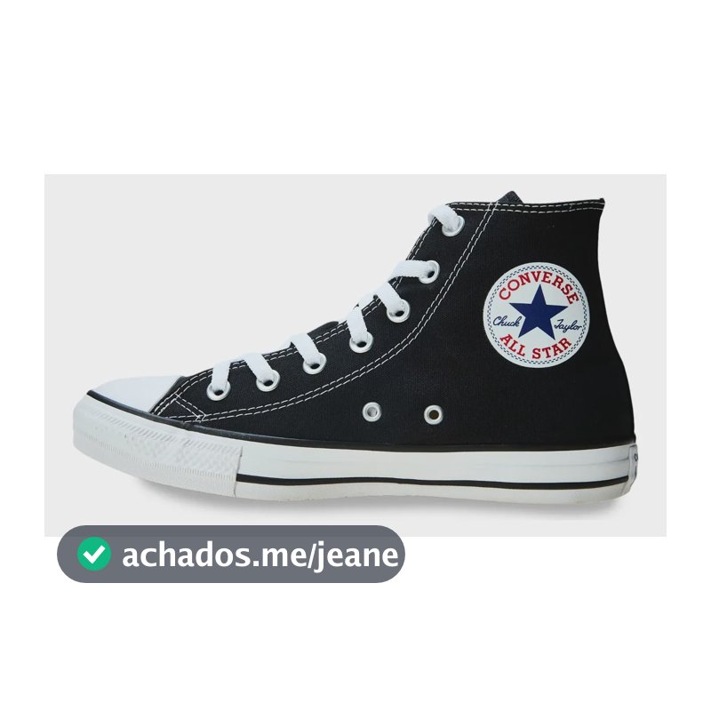 Tênis Converse Sem Gênero Taylor Ct0004 Lt Preto Cru Preto Liso 39 Br